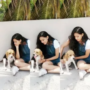 deepika pilli loves dog