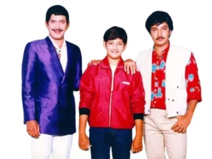 Mahesh Babu with Father and Brother