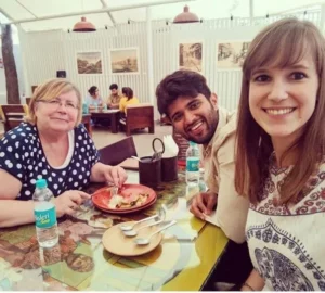 Vijay Deverakonda with Foreign Family