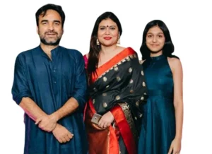 Pankaj Tripathi with Wife and Daughter