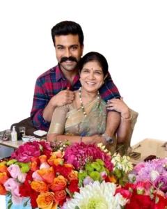 Ram Charan with Surekha Konidela