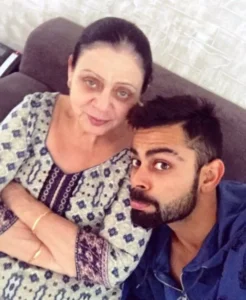 Virat Kohli with Mother