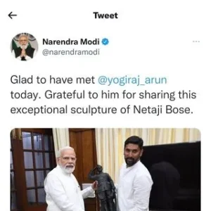 Arun Yogiraj Modi Tweet